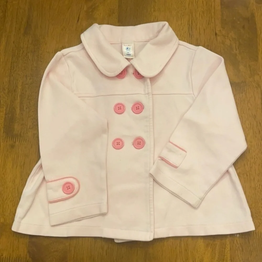 Pink pea coat 108